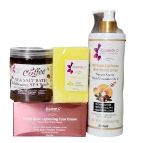 Moroccan Brightening& Moisturizing Bundle-Pack of 4