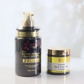 24k gold brightening Body Milk &amp; Dark hands/feet cream