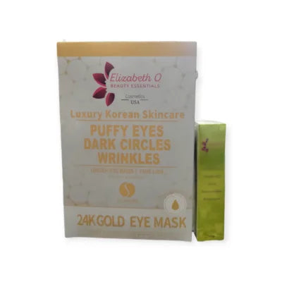 24k Gold Eye Mask  & Dark circles Eye care serum Kit- 2 piece
