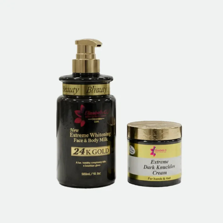 24k gold brightening Body Milk &amp; Dark hands/feet cream