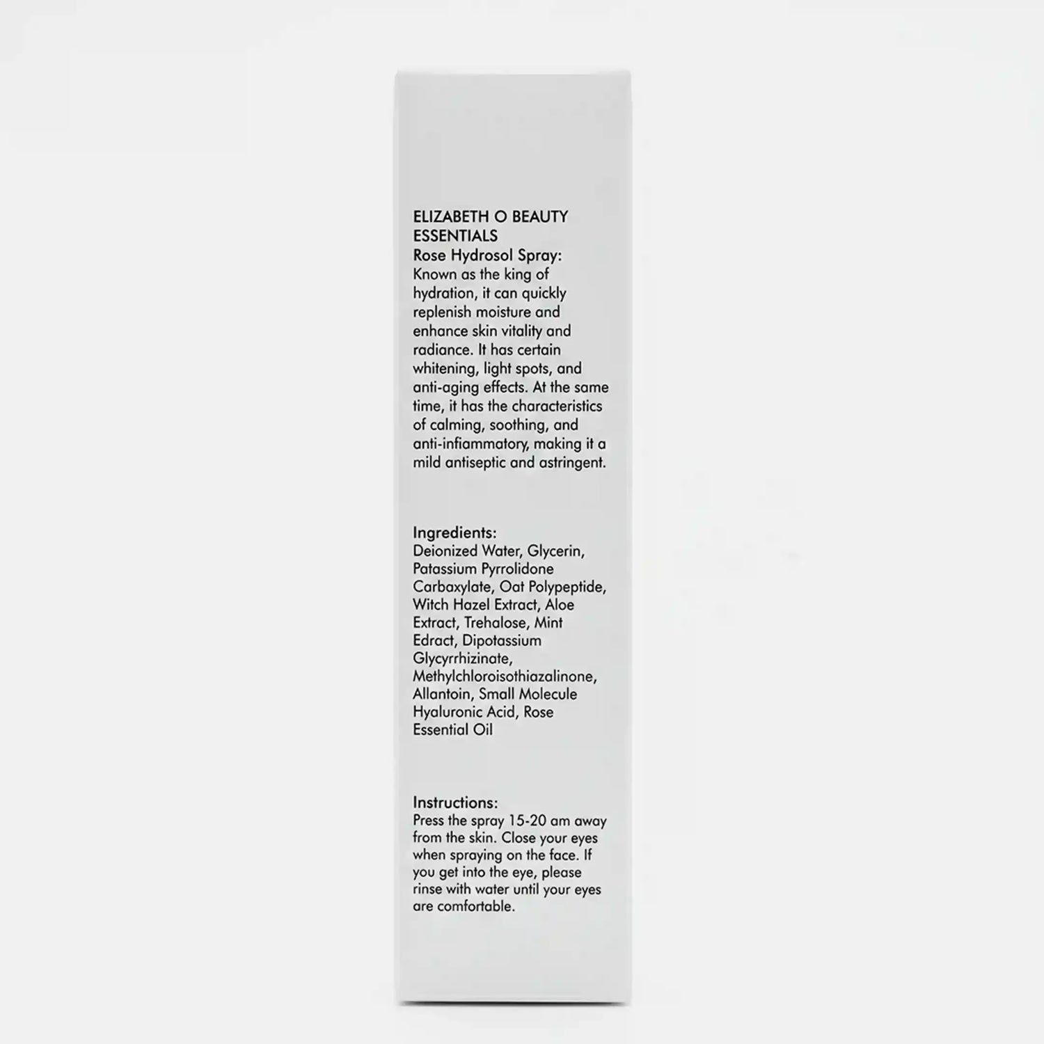 Rose Hydrosol Spray